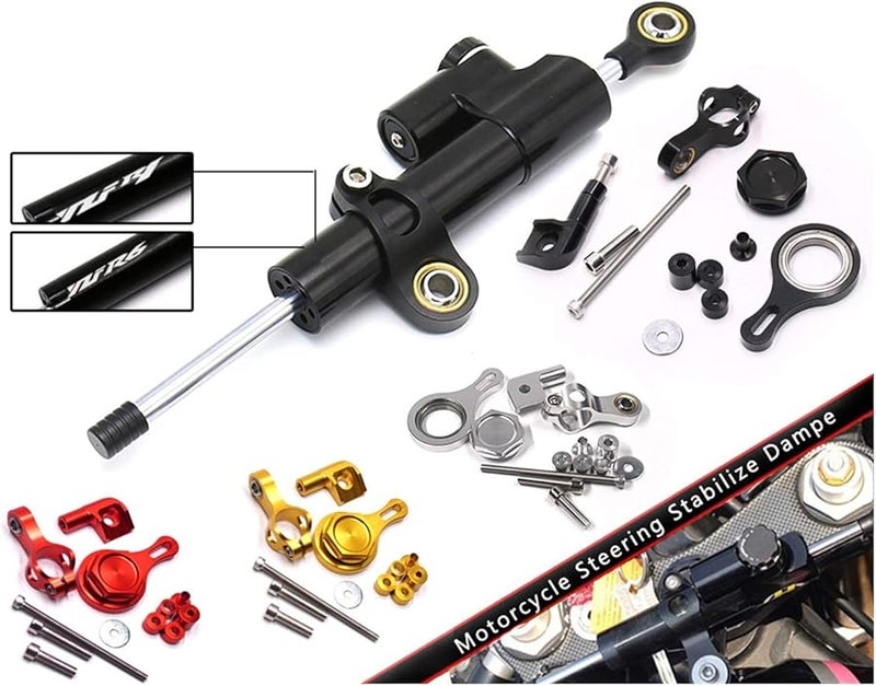 مثبت دوار دراجة نارية CNC مع مجموعة تركيب لـ YZF R6 2006-2017 و YZF R1 دعم ذهبي - Image 3