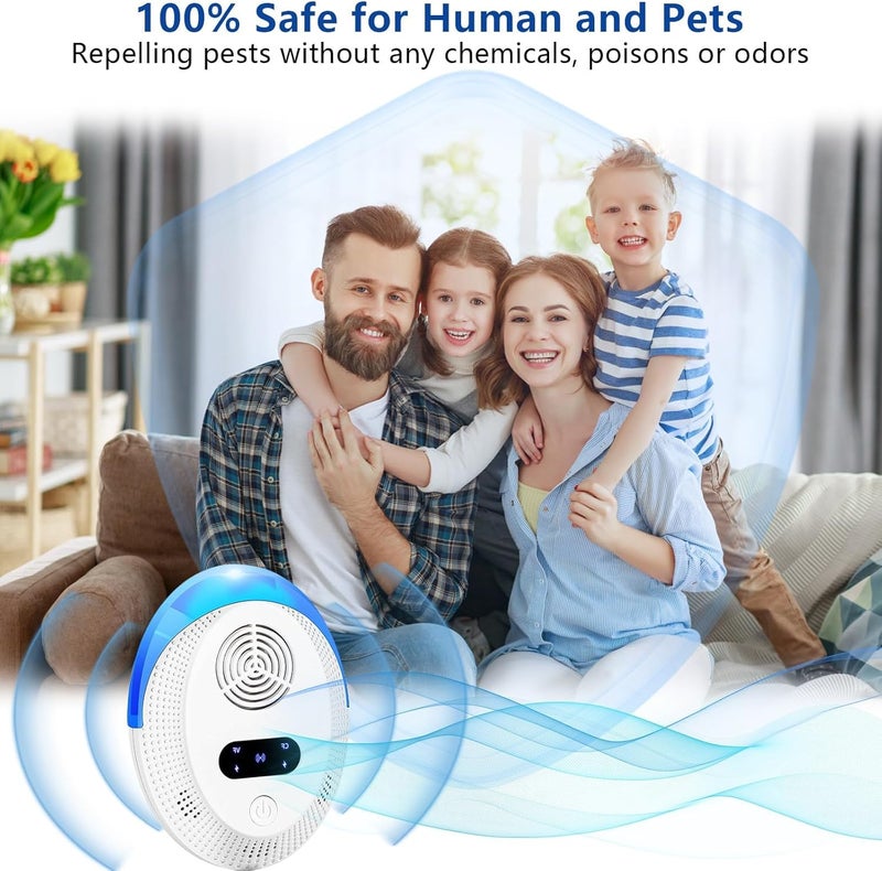 MAKINGTEC All usage compatible Mosquito Repellent, Electronic Pest Repeller Plug in for Mosquito,Mice,Roach,Spider,Insects, Indoor Pest Control for Living Room, Garage, Office, Hotel (4 Pack) Global light sturdy raw material - Image 5