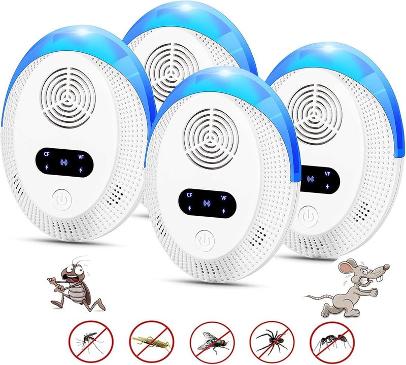 MAKINGTEC All usage compatible Mosquito Repellent, Electronic Pest Repeller Plug in for Mosquito,Mice,Roach,Spider,Insects, Indoor Pest Control for Living Room, Garage, Office, Hotel (4 Pack) Global light sturdy raw material - Image 1