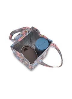 NFI essentials NFI essentials Printed Lunch Bag Thermal Portable Tiffin Bag for Food Travel & Picnic 8 LTR. Lunch Bag for Office Oxford Cloth Fabric Multicolor  - Image 2