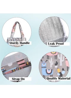 NFI essentials NFI essentials Printed Lunch Bag Thermal Portable Tiffin Bag for Food Travel & Picnic 8 LTR. Lunch Bag for Office Oxford Cloth Fabric Multicolor  - Image 3