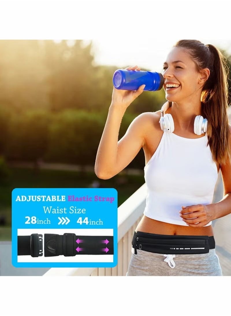 Generic - Slim Running Belt for Women  Men, Running Waist Pack Phone Holder, Jogging Workout Pack Runners Pouch Gear Accessories for iPhone 12 11 Pro Max XS XR 8 7 Plus Traveling Gift - Image 1