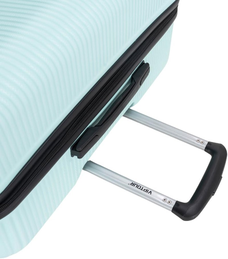 فيبتور مجموعة من 4 قطع مصنوعة من مادة ABS قوية، مزودة بعجلات دوارة وقفل رقمي، بأحجام 20/24/28/32 بوصة، VT-A390 B، لون أخضر فاتح، حجم كبير - Image 3