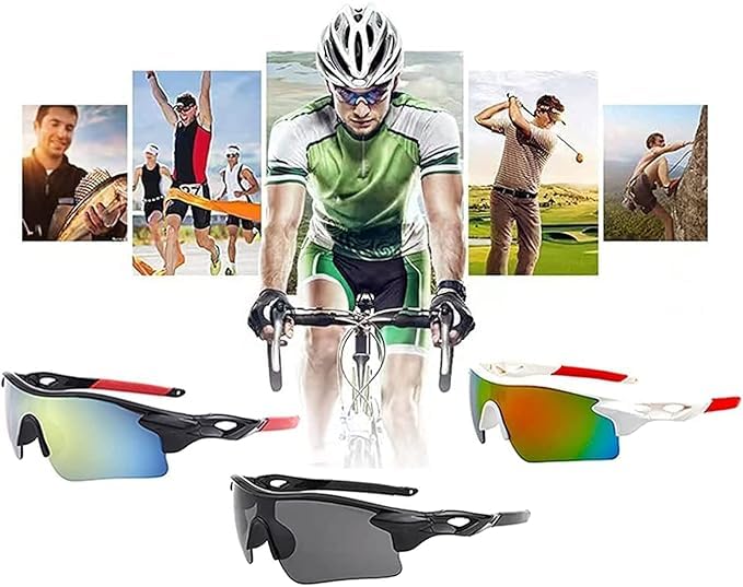 INDIFABRO Premium Men's UV Protection Sports Sunglasses – Dynamic Shield for Cycling, Running, Driving, Fishing, Cricket – Inspired by Virat Kohli - Image 4