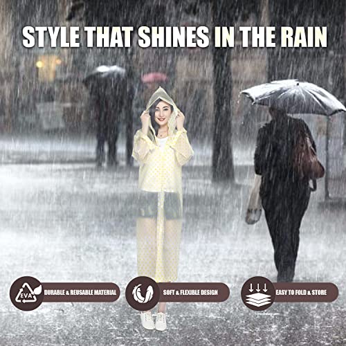 HACER EVA Rain Coat Waterproof with Hood Transparent Water Resistant Rainwear Bike Rainsuit for Men & Women (Universal, Random) - Image 5