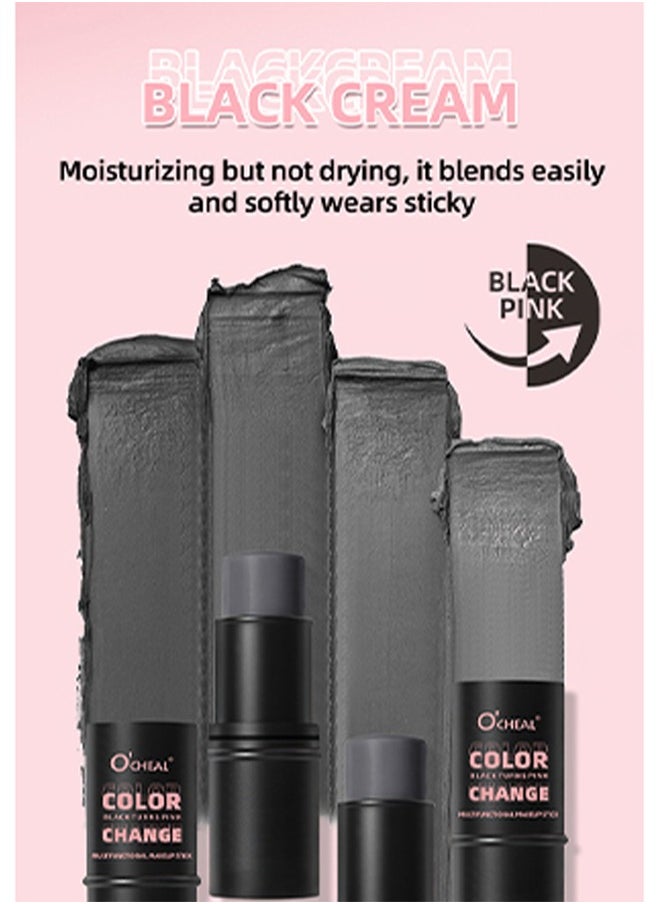 OCHEAL - 3 in 1 Color Change Eyes & Lip & Blush- Moisturizing And Long Lasting,Natural & Flash Creamy,Temperature Color Changing Blush Stick - Image 1