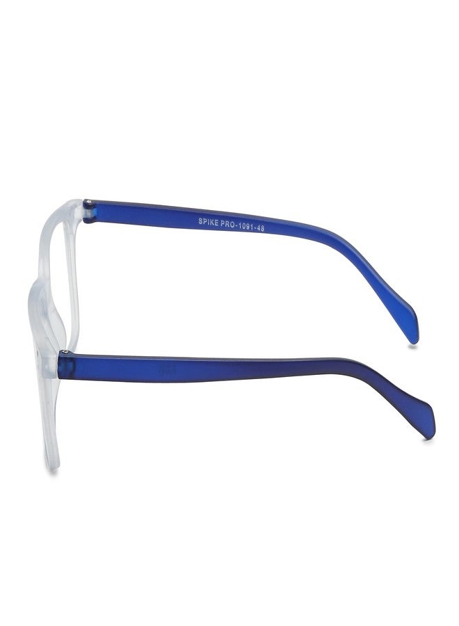 CRIBA Stylish Blue Cut Reading Glass Power From +0.25+0.50+0.75+1.00+1.25+1.50+1.75+2.00+2.25+2.50+2.75+3.00+350+4.00 Single Vision-E (+0.50) - Image 2