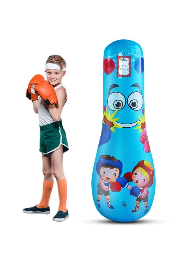 Punching Bag for Kids, Free Standing Boxing Bag for Bounce Back Focus Punching Bag for Practicing Karate, Taekwondo, De-Stress Boxing Bag for Kids(125) - Image 2