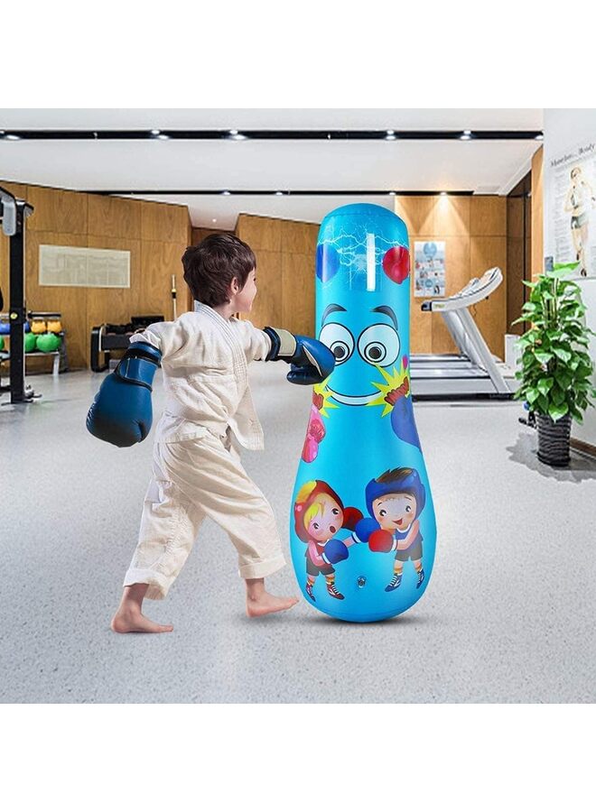 Punching Bag for Kids, Free Standing Boxing Bag for Bounce Back Focus Punching Bag for Practicing Karate, Taekwondo, De-Stress Boxing Bag for Kids(125) - Image 4