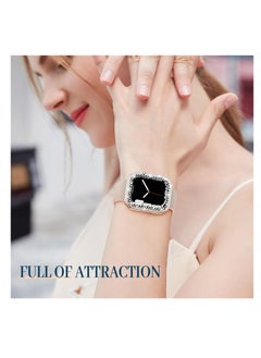 ase for Series 8 45mm & Series 7 45mm with Screen Protector Hard PC Bling Bumper Shiny Crystal Diamond Rhinestone Protective Cover for iWatch 8 7 Accessories 45mm Women, Clear+Clear - pzsku/Z91EE0A37B32F30D599BDZ/45/_/1739653947/f767b7e8-ffa7-4f6f-8fe2-e4d99855e8a2