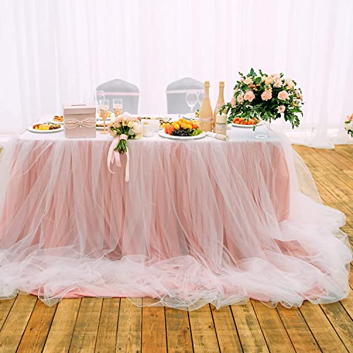 INKAJ Multi Purpose Solid Nylon Soft Net Combination Fabric - for Wedding, Parties, Costumes, and Decoration (32.8 x 4 Feet, Pink) - Image 4