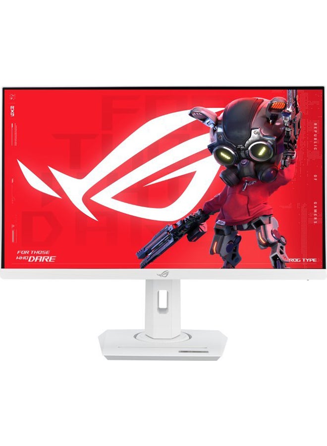 ASUS 27 Inch ROG Strix WQHD Fast IPS Gaming Monitor, USB Type-C, 180Hz Refresh Rate, 1ms (GtG) Response Time, NVIDIA G-Sync & AMD FreeSync Technology XG27ACS-W White - Image 1
