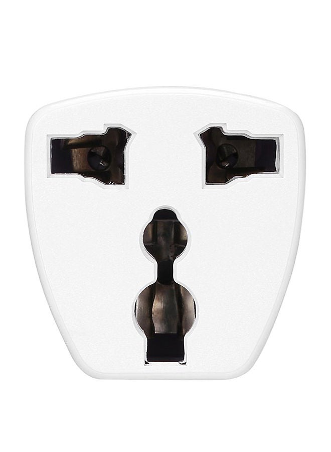 NIBEMINENT Universal Travel US Or EU To AU Power Socket Adapter White