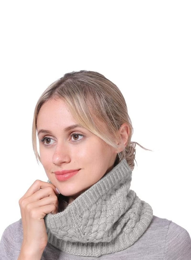 قطعتان من وشاح الرقبة الصوفي للجنسين، وشاح دائري مزدوج الطبقات، مقاوم للرياح، وشاح شتوي لا متناهي - Image 4