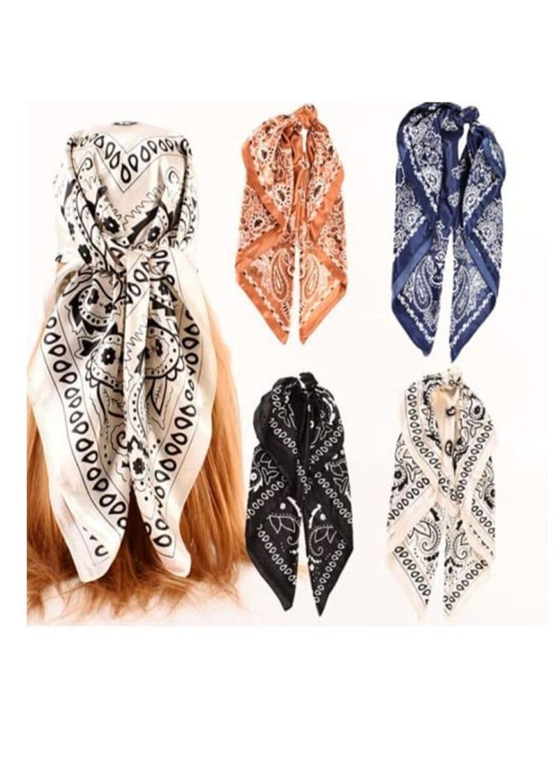 Ladies Headscarves 4 Treats 35 Inches Satin Headscarf Scarf - Image 1