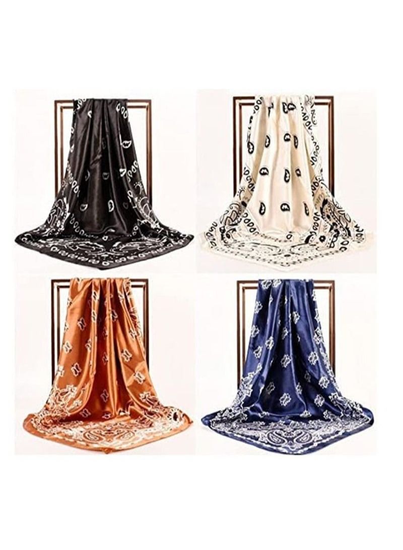 Ladies Headscarves 4 Treats 35 Inches Satin Headscarf Scarf - Image 2