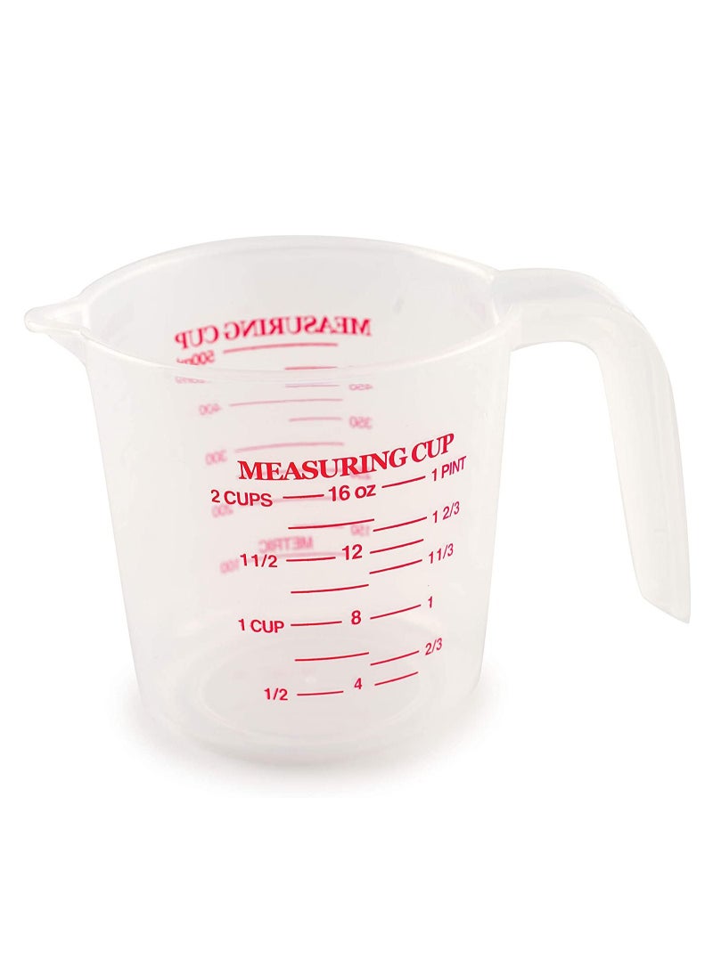 Professional Chef - transparent plastic measuring cup 500 ml - Image 1