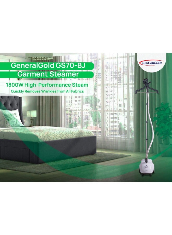 جينيرال جولد مكواة بخار عامة للملابس للاستخدام المنزلي، 1800 وات، بخار للأقمشة بخزان ماء سعة 1.5 لتر، مكواة عمودية احترافية للحرير، القطن، والكتان، بخار مستمر لإزالة التجاعيد - Image 2