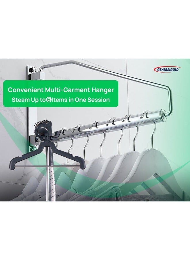 جينيرال جولد مكواة بخار عامة للملابس للاستخدام المنزلي، 1800 وات، بخار للأقمشة بخزان ماء سعة 1.5 لتر، مكواة عمودية احترافية للحرير، القطن، والكتان، بخار مستمر لإزالة التجاعيد - Image 4