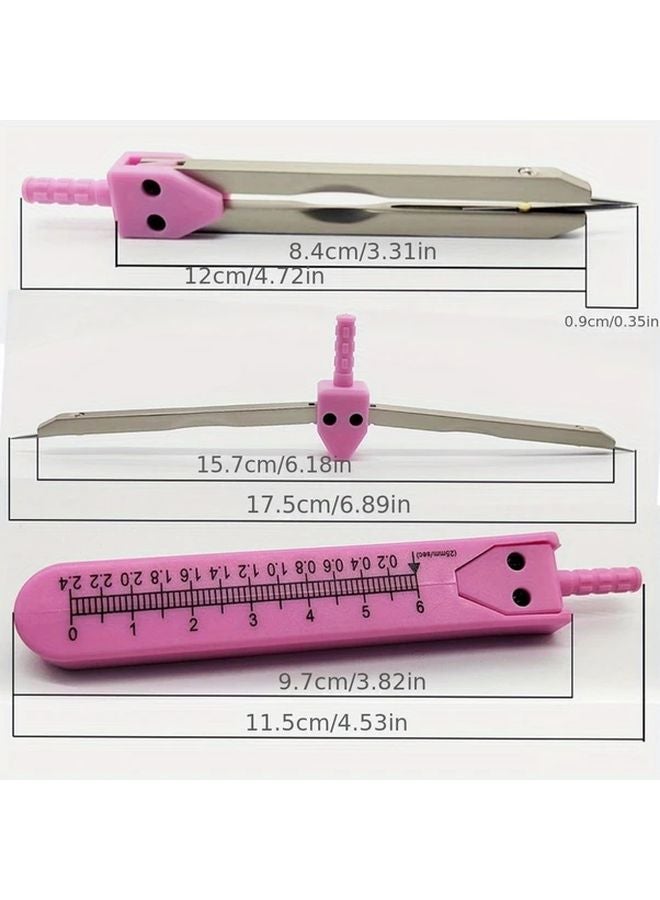 Blue ECG Caliper Compact Professional Easy To Use Measurement Tool For Students - Image 3