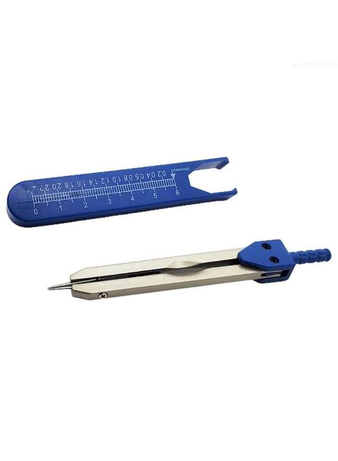 Blue ECG Caliper Compact Professional Easy To Use Measurement Tool For Students - Image 1