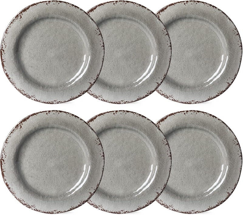 LEHAHA طقم أطباق عشاء ملامين 6 قطع 11 بوصة من LEHAHA - Image 2