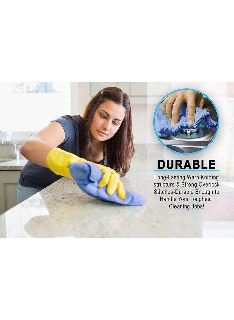 Microfiber Cleaning Cloths, 30x40cm, Assorted Colors - Pack of 10 - Image 2