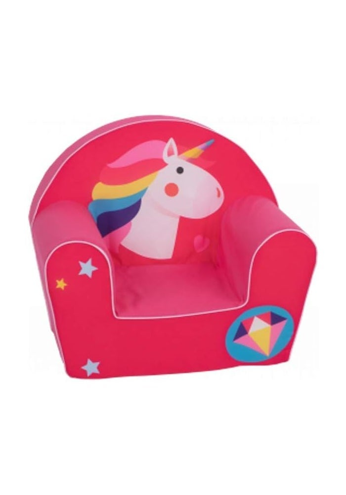 Delsit Unicorn Diamond Arm Chair for Kids