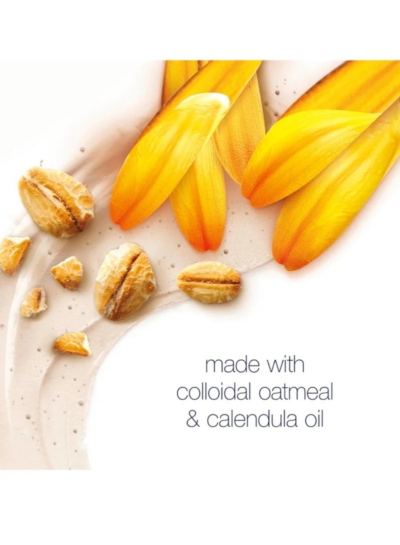 Dove Exfoliating Body Polish Scrub for Silky Skin Oatmeal & Calendula Oil Body Scrub Exfoliates & Gives Lasting Nourishment 298g - Image 2