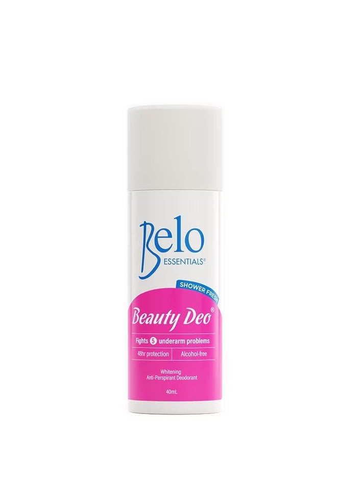 Belo Beauty Deo Whitening Anti-Perspirant Deodorant Shower Fresh 40ml - Image 1