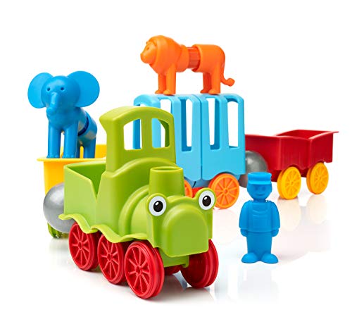 SmartMax My First Animal Train STEM Magnetic Discovery Play Set with Moving Train and Soft Animals for Ages 1-5 - Image 4