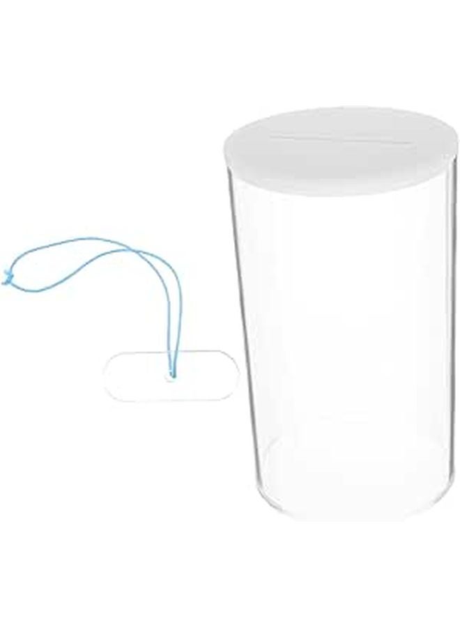 Large Capacity Clear Acrylic Money Jar with Removable Lid for Cash Tips and Change - Image 1