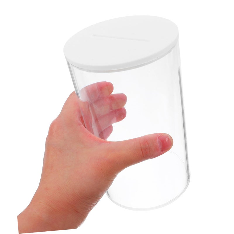 Large Capacity Clear Acrylic Money Jar with Removable Lid for Cash Tips and Change - Image 5