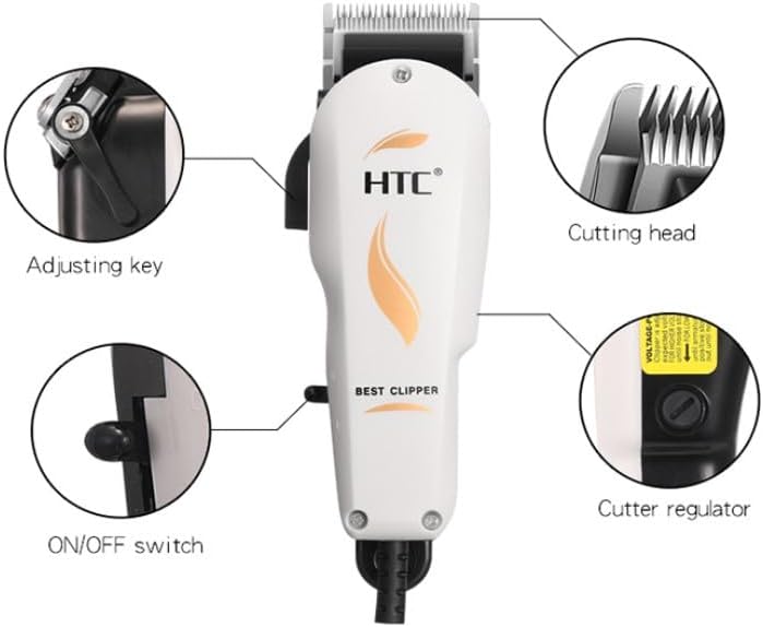 إتش تي سي مقص الشعر الاحترافي CT-602، اللون أبيض للرجال - Image 3