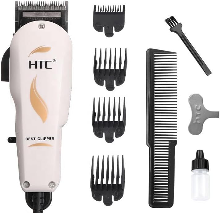 إتش تي سي مقص الشعر الاحترافي CT-602، اللون أبيض للرجال - Image 1