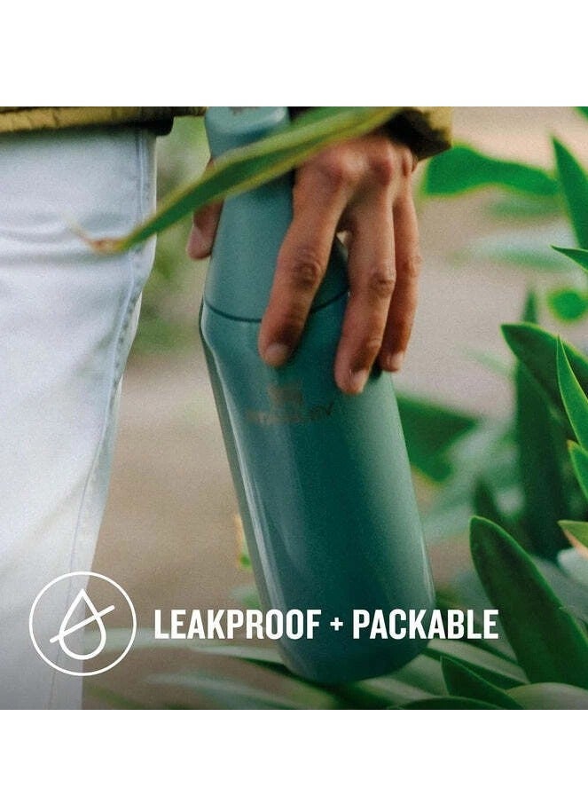 Stanley All Day Slim Bottle 20oz Leakproof Twist Lid Double-Wall Insulated Stainless Steel BPA-Free  Slim Travel Water Bottle for Gym Work & Outdoor Adventures Cream - Image 5