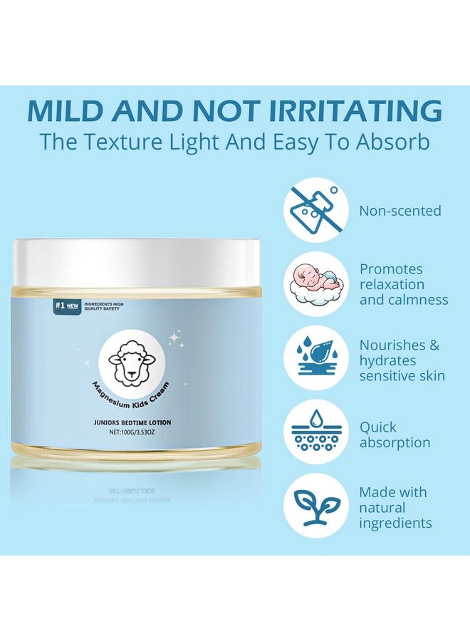 Generic Magnesium Lotion for Kids - Magnesium Lotion for Sleep for Sleep & Relaxation - Bedtime Support Without Melatonin - Gentle Topical Formula for Nighttime Comfort (3.53 oz)  - Image 2