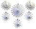 Devra Party 6Piece Tissue Paper Snowflakes White 1522 Inch - Image 3