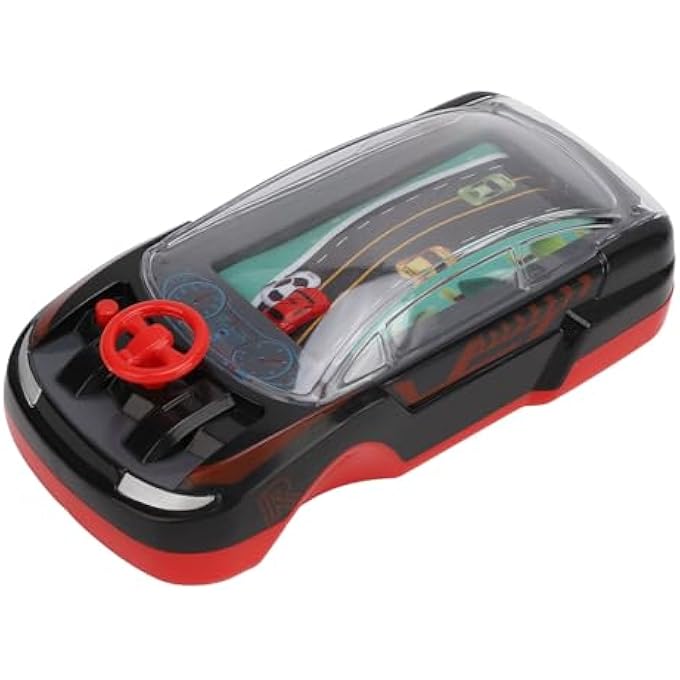 KIDS RACING CAR GAME MACHINE, HANDHELD RACING GAME WITH DUAL PLAYER MODE BREAKTHROUGH ADVENTURE STEERING WHEEL CONTROL SIMULATION DRIVING TOYS FOR AGES 3 4 5 6 7 8+ YEAR OLD - Image 1