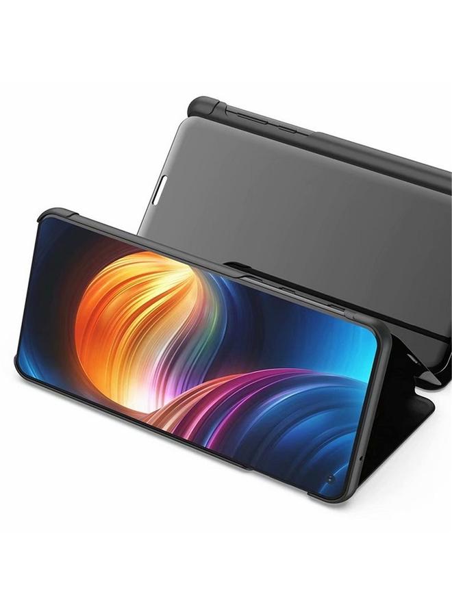 اس-توب جراب لهاتف OnePlus 7 مصنوع من الجلد مع حامل وغطاء مرآة أفقي - Image 5