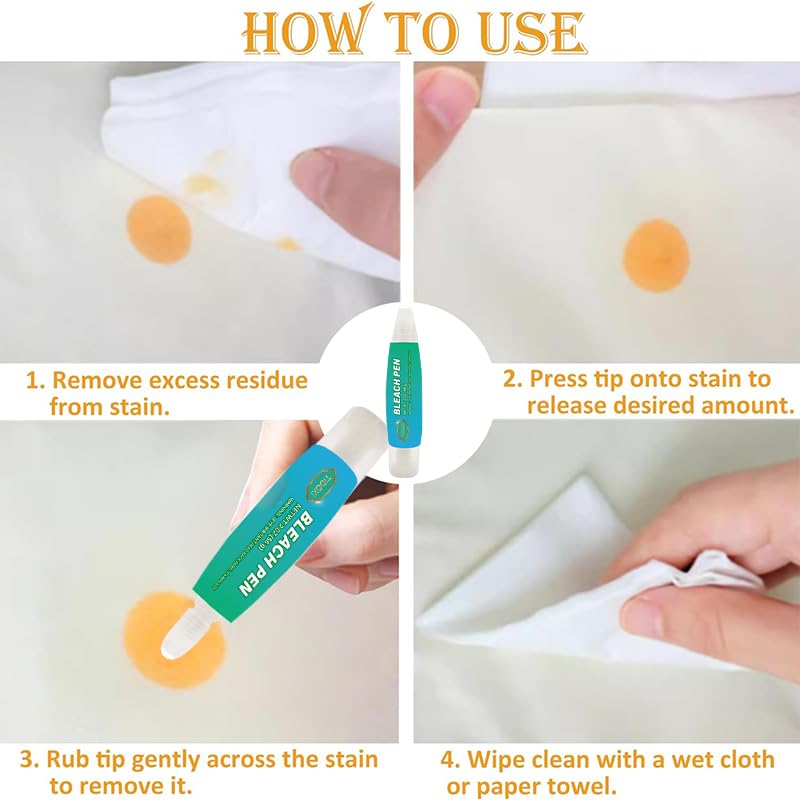 1PCS Tidoxi Bleach Pen,Bleach Pen for Clothing,Tidoxi Stain Remover Pen,Travel Size Toiletries,Travel Essentials,Travel Accessories,Lnstantly Remove Stains - Image 4