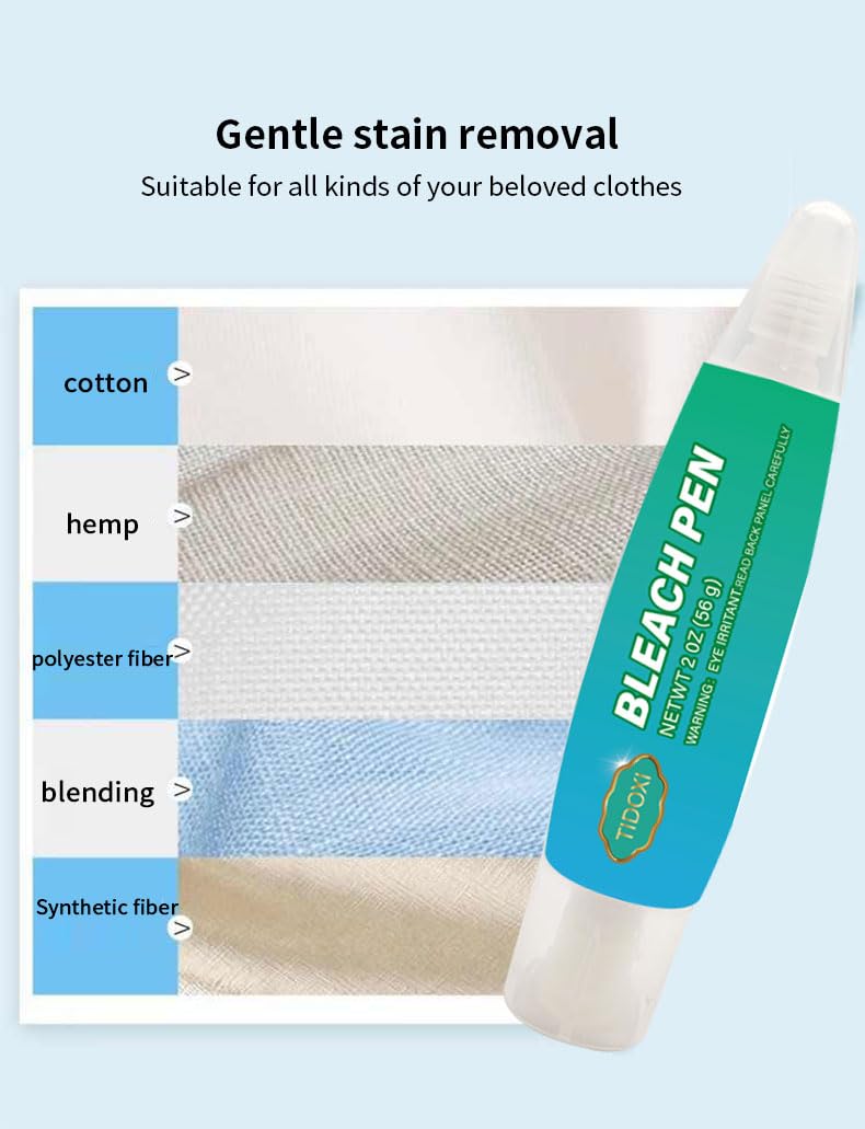 1PCS Tidoxi Bleach Pen,Bleach Pen for Clothing,Tidoxi Stain Remover Pen,Travel Size Toiletries,Travel Essentials,Travel Accessories,Lnstantly Remove Stains - Image 3