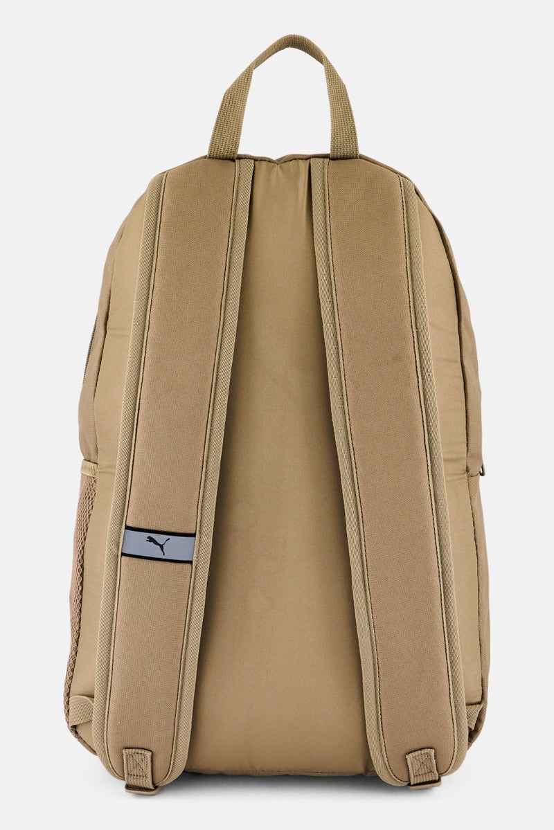 PUMA Men Brand Logo Backpack 42 H x 30 L x 12 W cm, Khaki/Black - Image 3