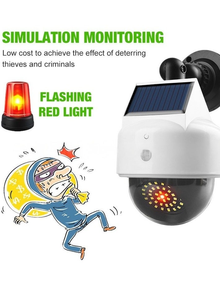 Generic Solar Security Light, Realistic Outdoor Fake Camera Solar Wall Light, Waterproof Durable Fake Surveillance Camera, Easy Installation CCTV Camera Light, (1pc, 5118 Split)  - Image 2