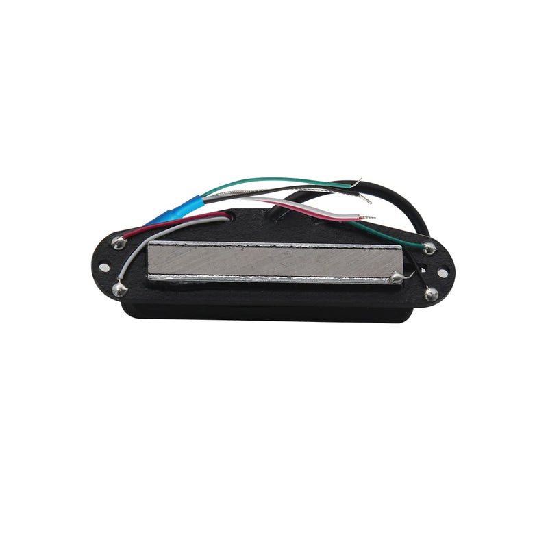 FLEOR Alnico 5 Hot Dual Rail Humbucker Single-Coil-Sized Pickup 9-10K Humbucker Pickup, White - Image 3