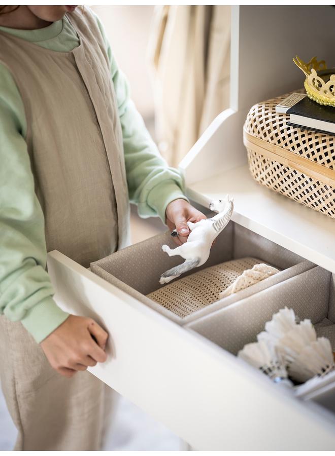 زبون منظم، رمادي/أبيض، 20X26X10 سم - Image 5