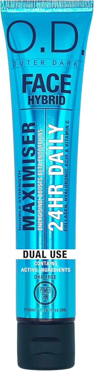 Power Tan Outer Dark Face Hybrid Dual Use Accelerator Tanning Cream 50ml