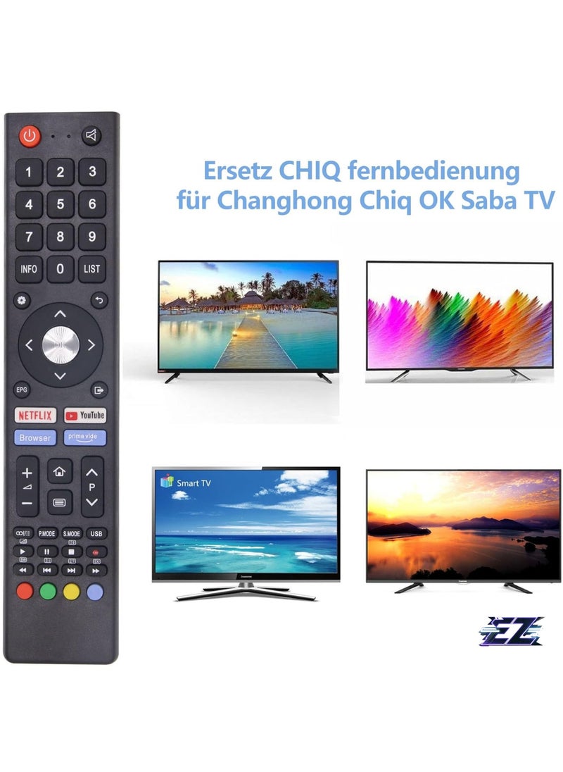 ELTRAZONE Replacement Remote Control for U43H7A U43H7S U50H7S U55H7S for OK ODL24771HN-TAB ODL50672U-TAB for Saba SA24S46A9 SA32S67A9 with Battery  - Image 2
