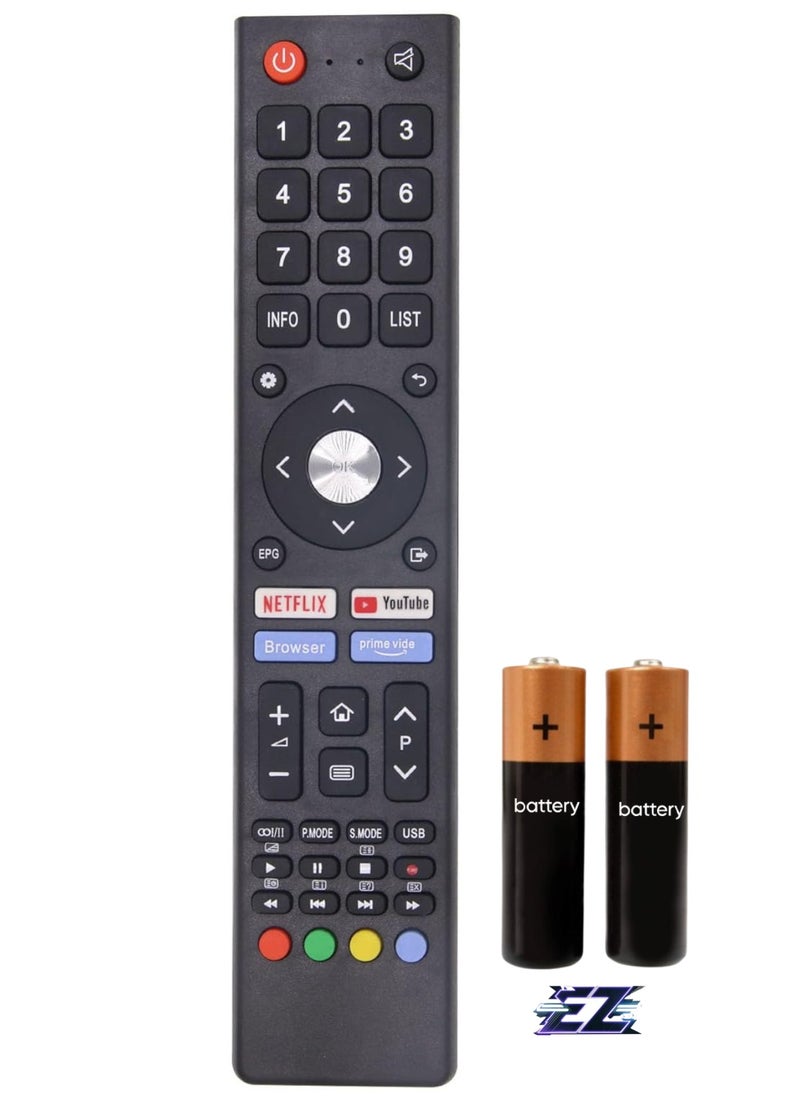ELTRAZONE Replacement Remote Control for U43H7A U43H7S U50H7S U55H7S for OK ODL24771HN-TAB ODL50672U-TAB for Saba SA24S46A9 SA32S67A9 with Battery  - Image 1