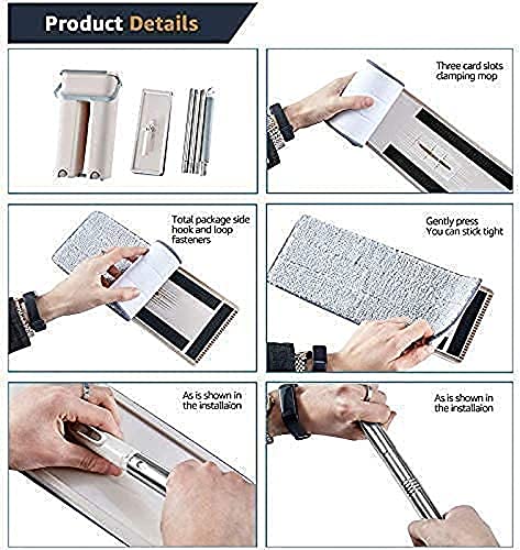 UPKARANWALE Large Mop Cloth for Large Bucket Mop Microfiber Cloth for Kitchen, Cleaning Cloth, dusting Cloth, mop Refills for Floor Cleaning, Home, Offices, Restaurants (38 x 12 CM Set of 3) - Image 3